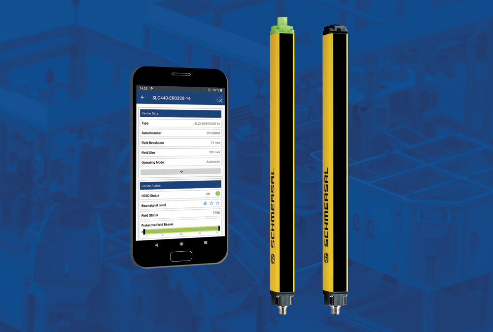 New safety light grids with Bluetooth interface All About Automation