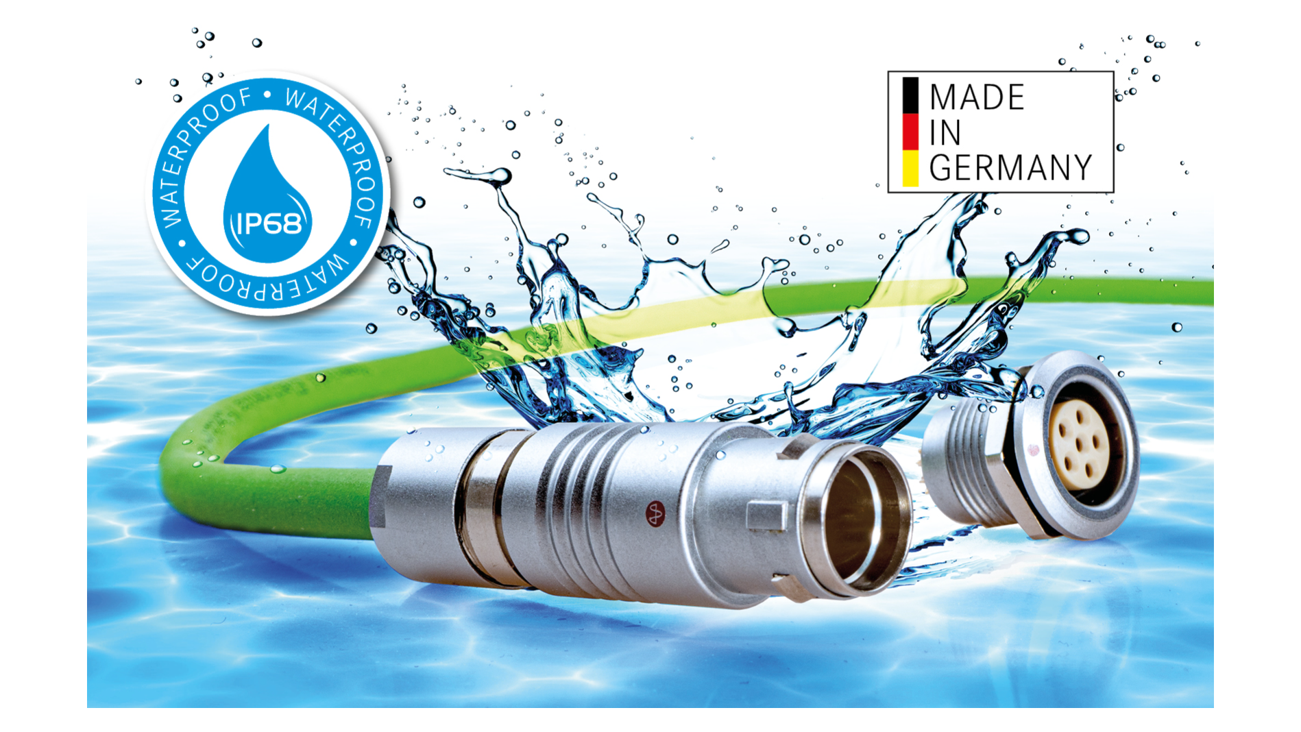 Waterproof Push-Pull Circular Connector with Protection Rating IP68