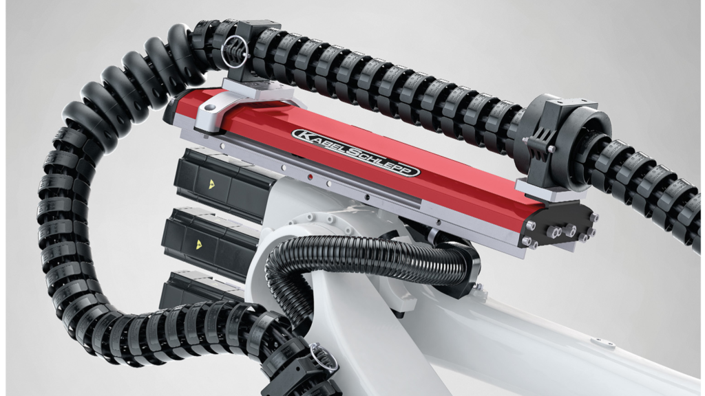 PULL BACK UNIT FOR ROBOTRAX® 3D CABLE CARRIERS