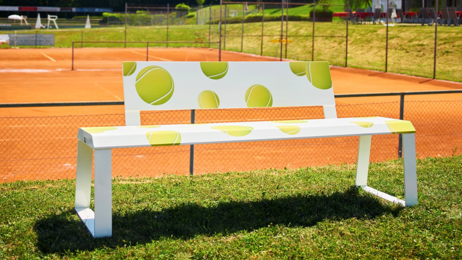 Heated outdoor bench