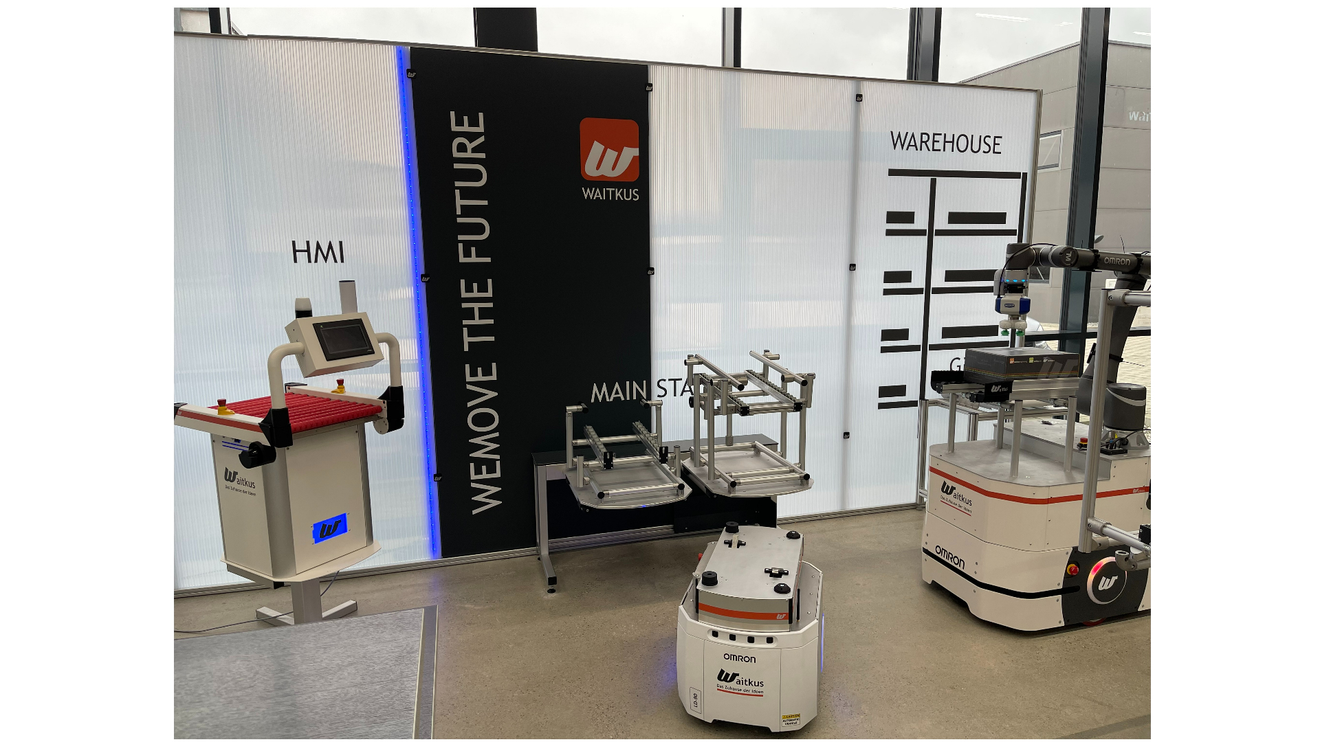 AMR Aufbauten-Bahnhof – Ein AMR mehrere Aufgaben mit jeweils dem Richtigen Aufbau