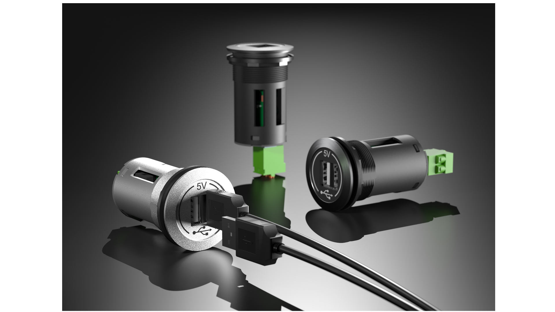 New USB-A charging jack from SCHLEGEL – suitable for railway application