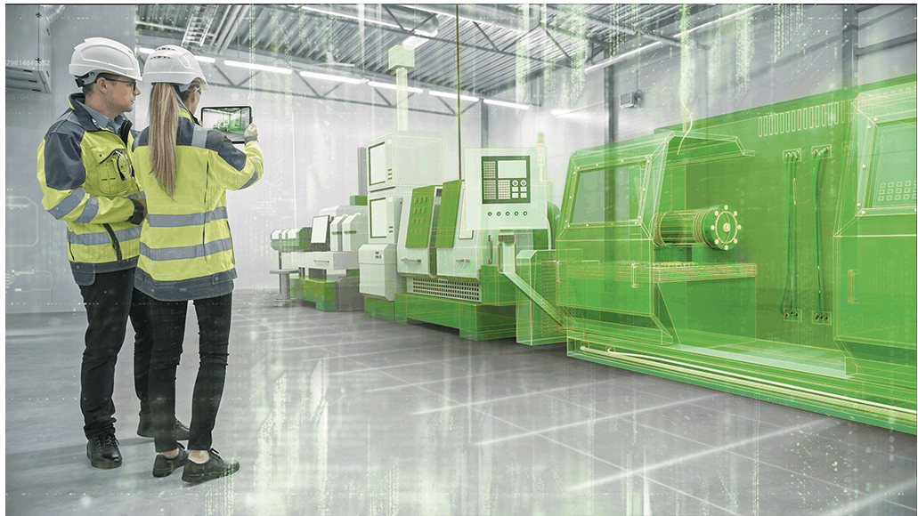 Factory Simulation: Simulation of real machines and equipment in manufacturing with the Digital Twin