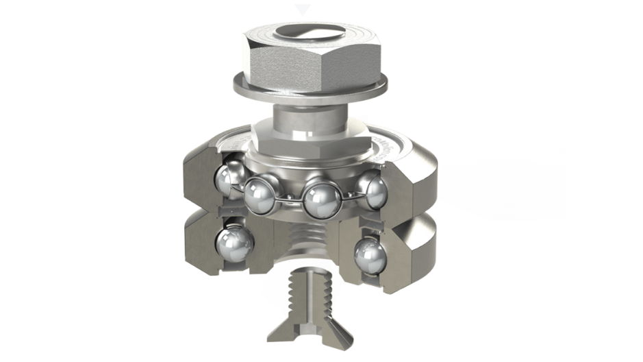 V-NUT-Lager für Vakuum und extreme Temperaturen