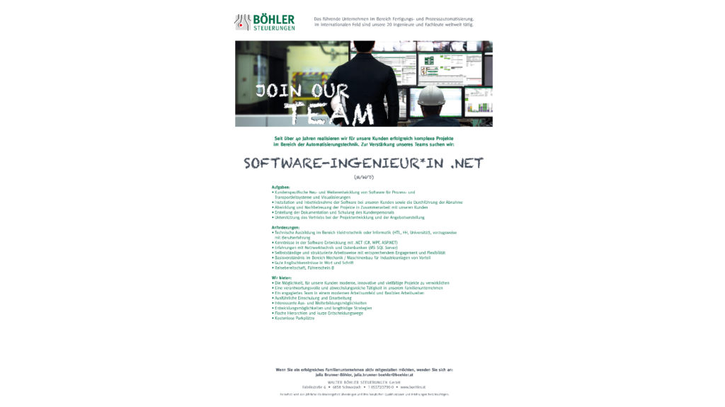 Software-Ingenieur .NET (M/W)