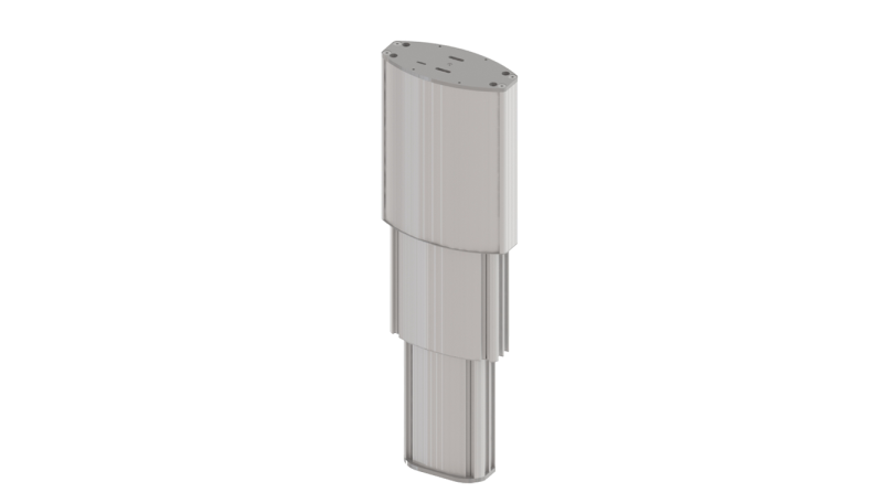 Starke dreiteilige Hubsäule Visolift von baumeister & schack