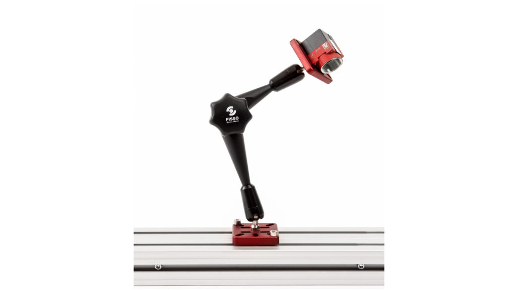 Machine Vision Camera-Monitor Mount 200 mm. For safely holding and positioning of machine vision Cameras and Monitors