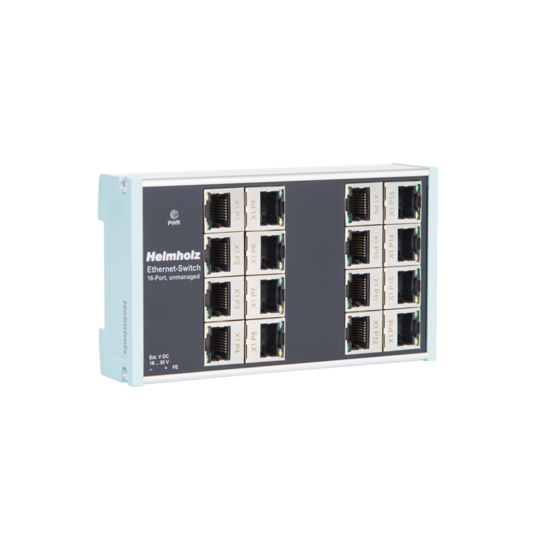Industrial Ethernet-Switch 16-Port, unmanaged, 10/100Mbit