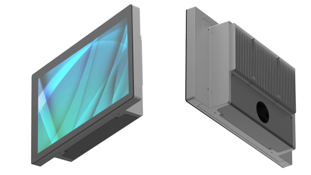 Industrie PCs oder Monitore für Frontrahmeneinbau oder mit VESA 100 Aufnahme