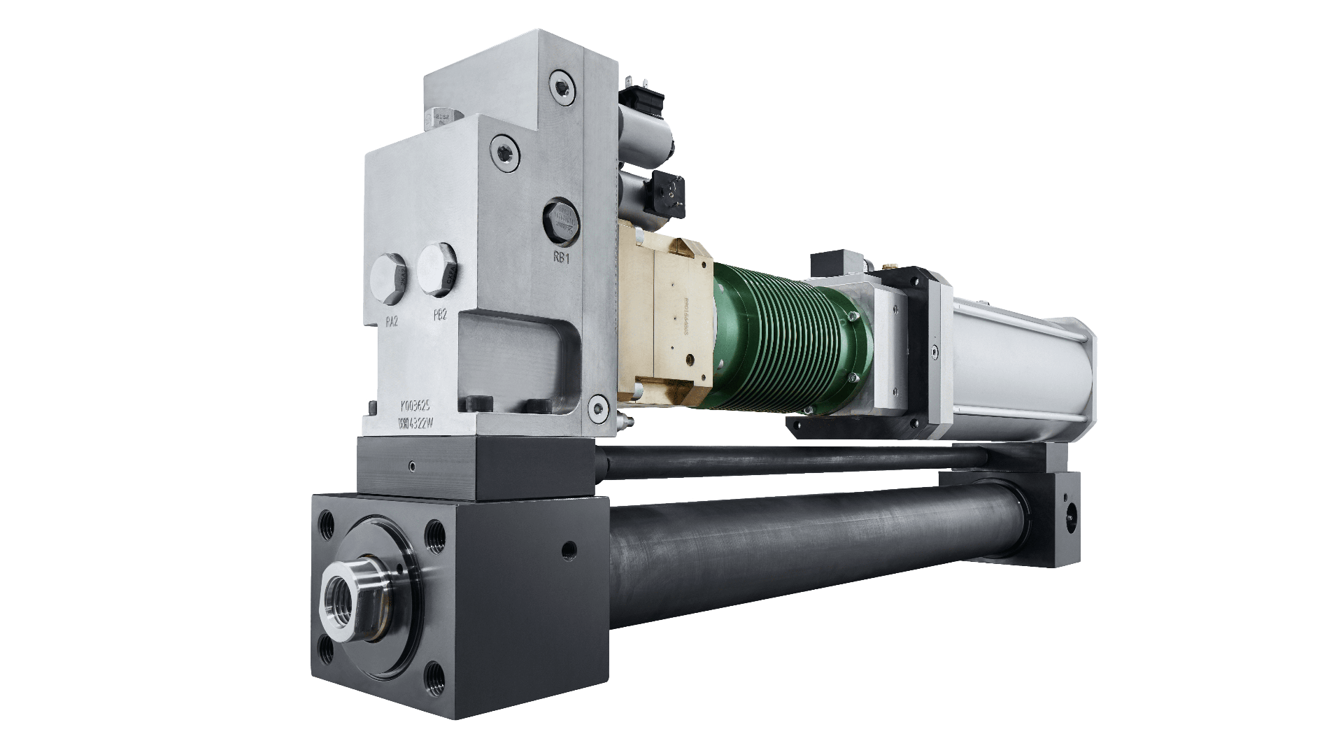 New and revolutionary! The e-ahp electro-hydraulic linear actuator combines the advantages of electric (clean, maintenance-free, easy connection) and hydraulic drive systems (high forces, high speeds). A groundbreaking product!