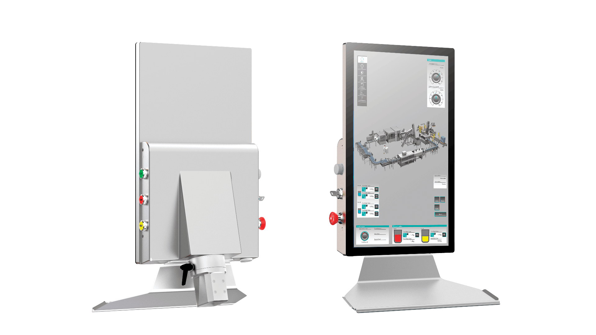 Industrie PCs oder Monitore für Tragarmmontage