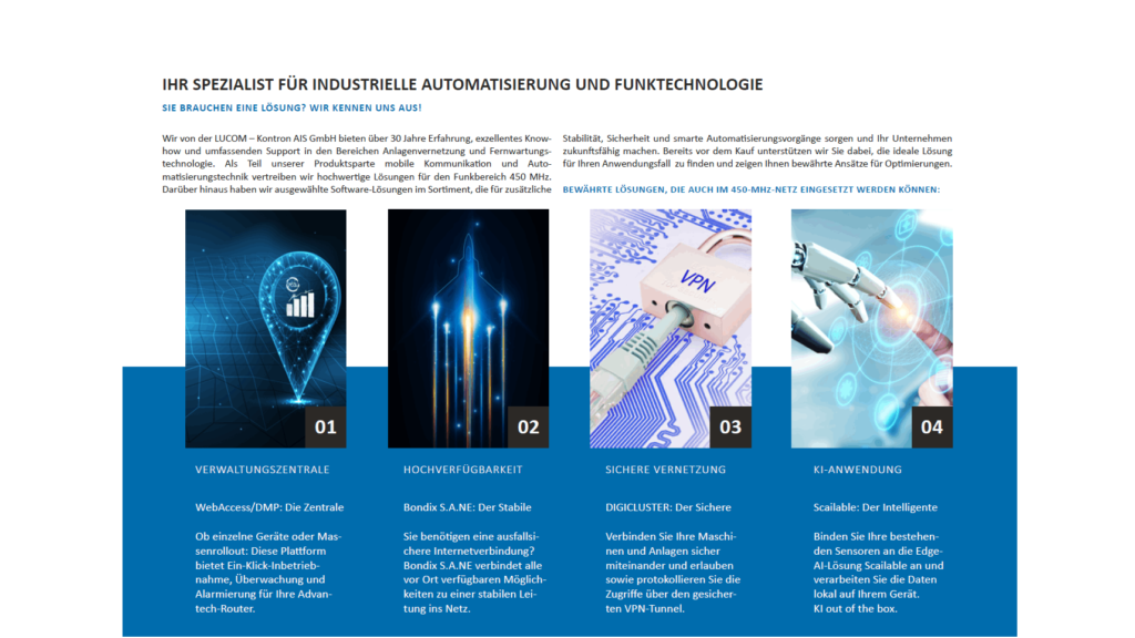 LUCOM Brochure – Solution 450 MHz