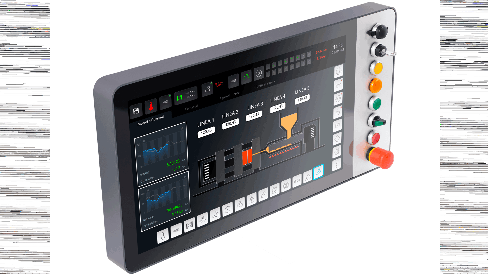 Bedienstation als IPC oder Monitor