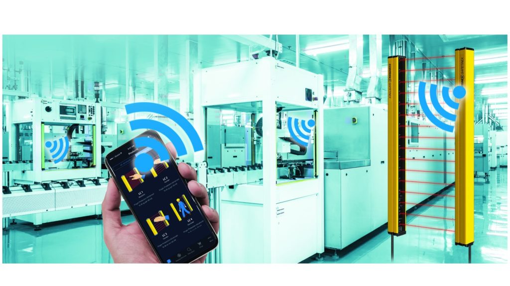 Contrinex-Lichtvorhaenge-YBES-Bluetooth-Konfiguration