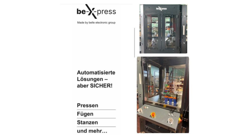 Pressen, fügen, stanzen und mehr… mit unserer Cobot Fertigungszelle be-X-press