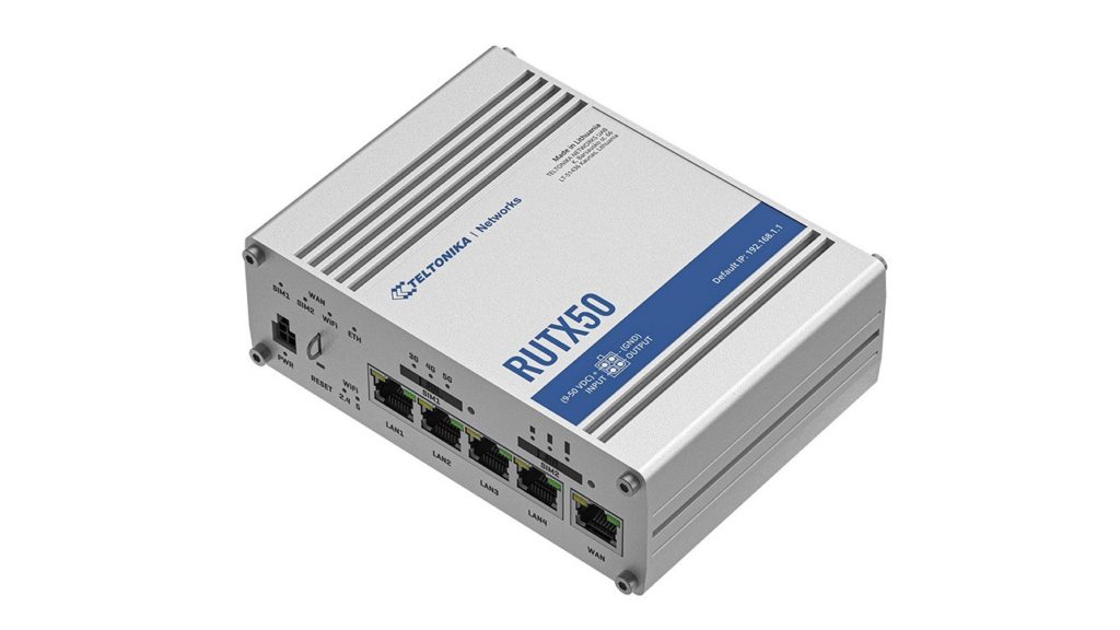 RUTX50 Industrial 5G Router mit 5x GbE, WLAN