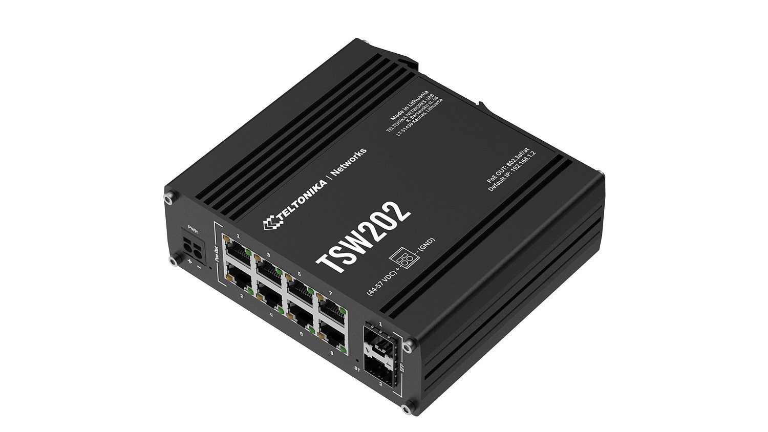 Teltonika TSW202 Managed L2 PoE+ Gigabit Switch mit 2x SFP
