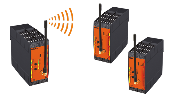 Radio controlled safety system UH 6900 – In group mode
