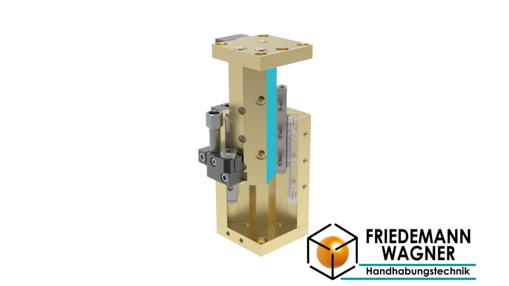 Lifting unit with cross roller guides