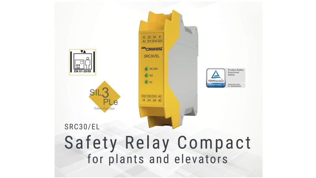 Safety Relay Compact SRC30/EL – for plants and elevators