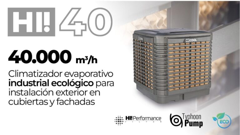 Climatizador Evaporativo industrial ecológico HI20