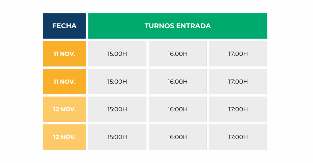 disponibilidad fechas estudiantes 2026