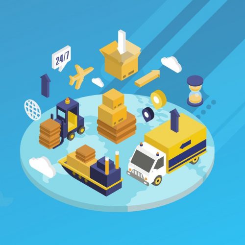 Light Blue Creative Logistic Distribution Presentation - 1