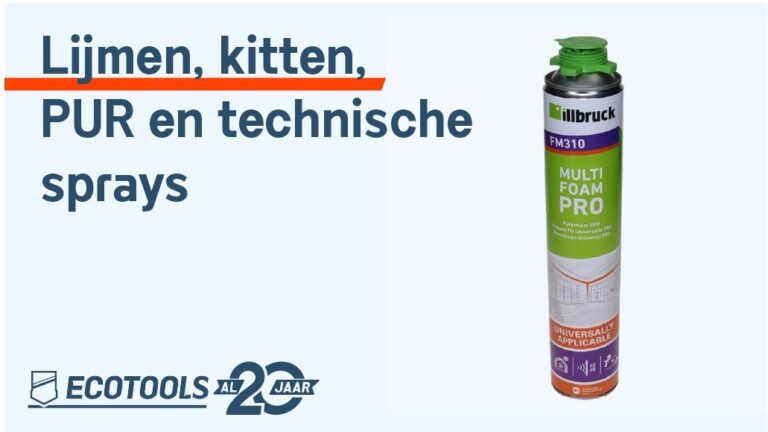 Lijmen, kitten, PUR en technische sprays