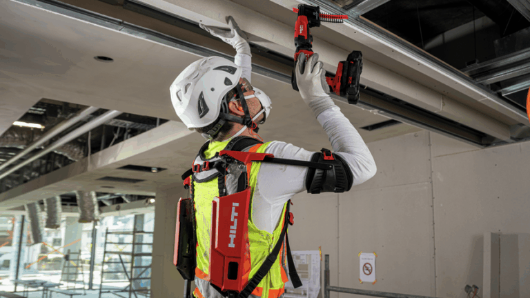 Klanten positief over gebruik Exoskelet vab Hilti