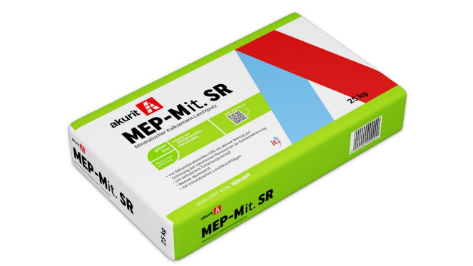 Akurit MEP SR  Lichtgewicht mineraal kalkcementpleister