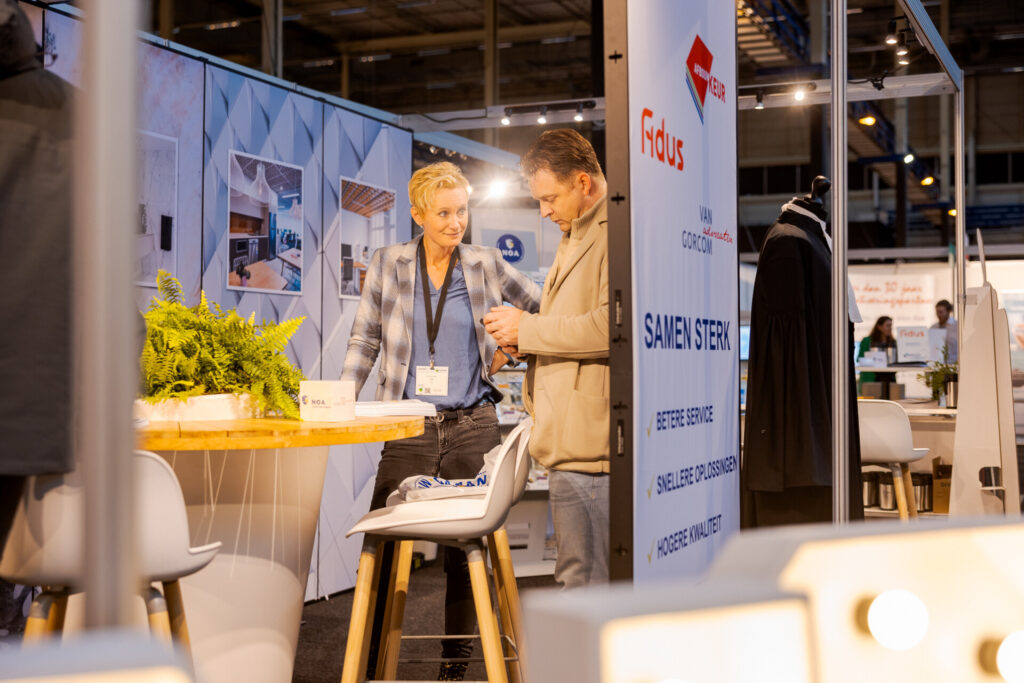 Exposanten werken met visit connect