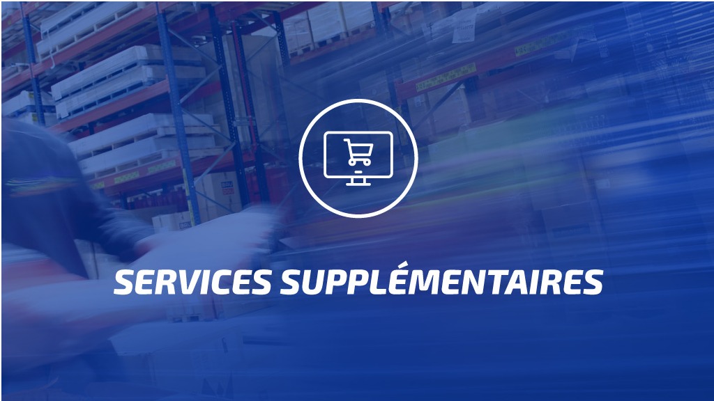 SERVICES SUPPLÉMENTAIRES : DOUANE, ENTREPÔTS ET SYSTÈMES LOGISTIQUES