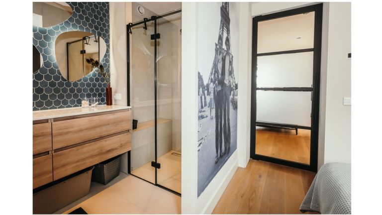 ontwerp masterbedroom met badkamer