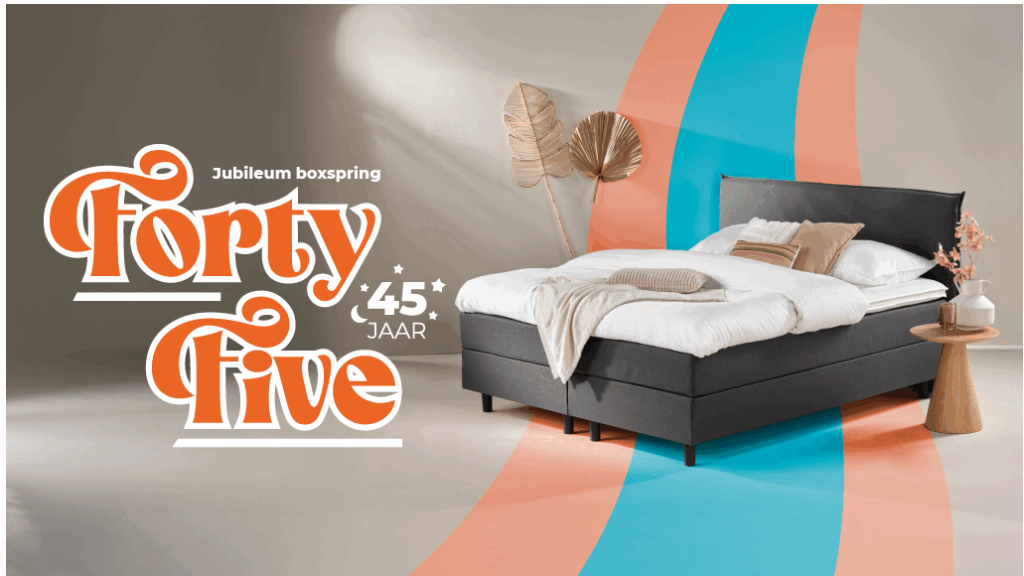 Aanbieding! Forty Five Jubileum Boxspringset