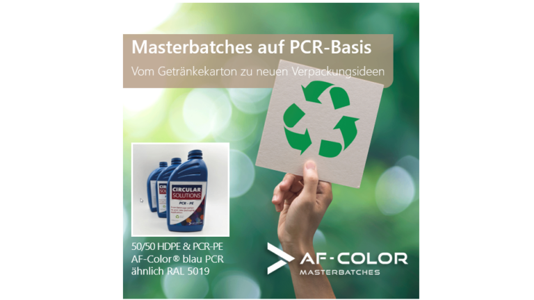 Masterbatches auf PCR-Trägerbasis