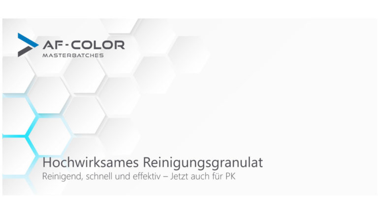 Hochwirksames Reinigungsgranulat für thermoplastische Kunststoffe