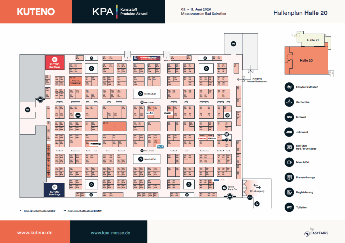Hallenplan KUTENO 2026