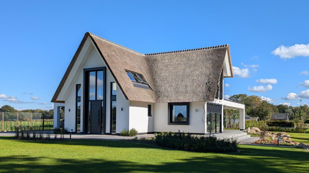 Rietgedekte woning