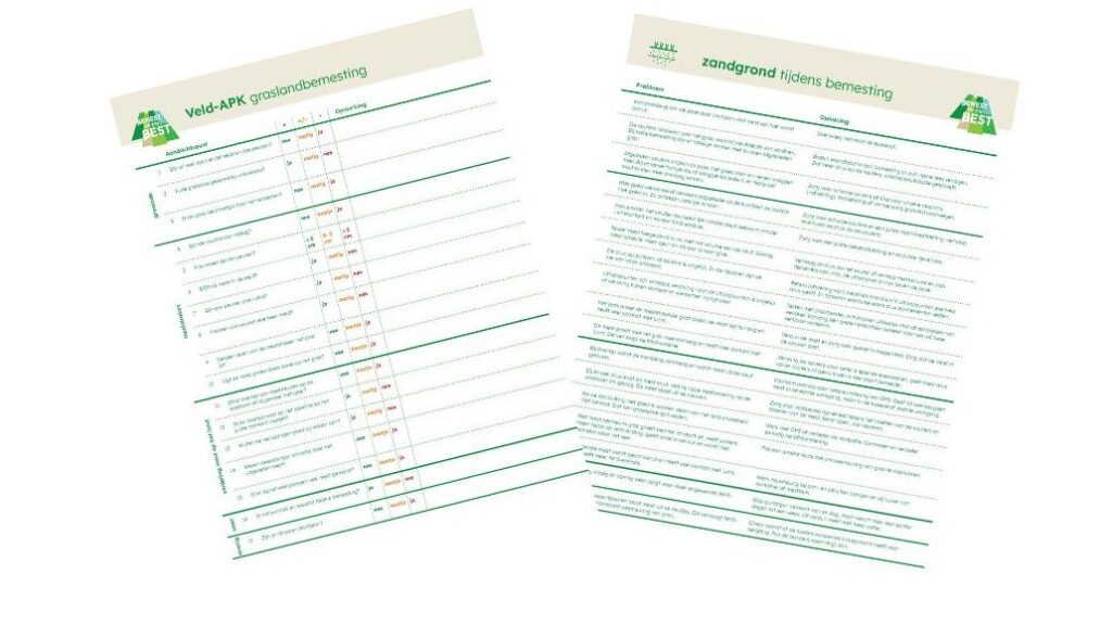 Veld-APK Grasland Zandgrond tijdens bemesting