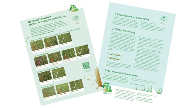 Optimaal grasland bemesten op klei-veengrond doe je zo! Goed-fout kaart
