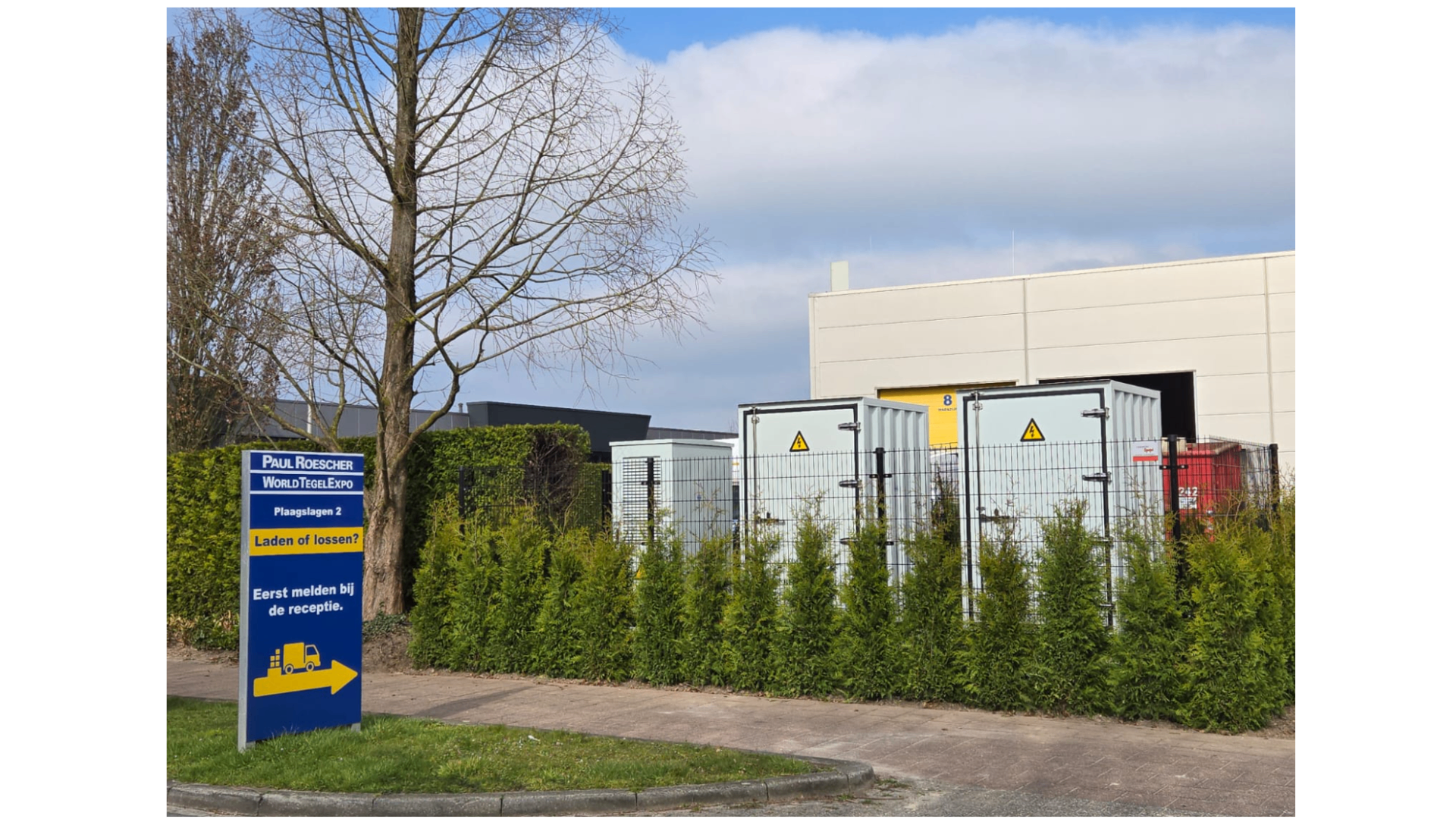 Oplevering 250kW-430kWh batterij