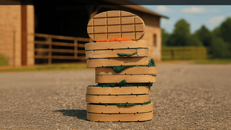Klauenklötze aus Holz, Gummi und EVA