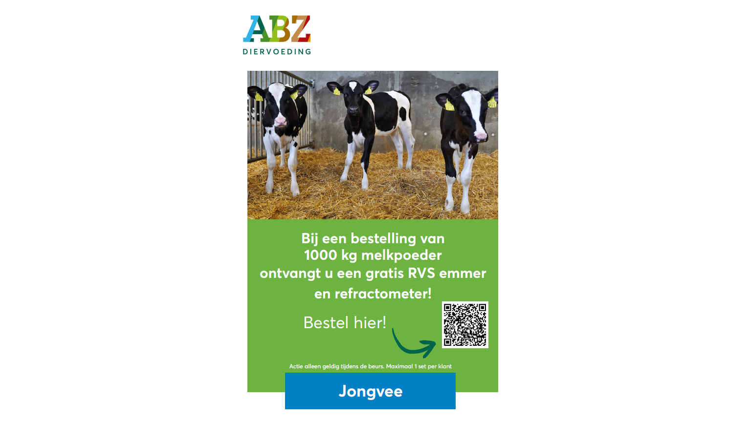 Actie jongvee – melkpoeder