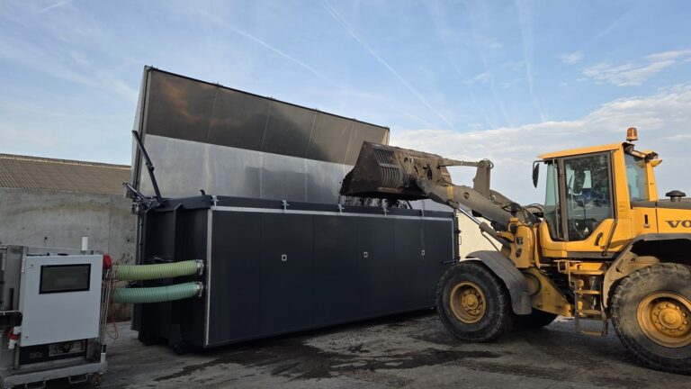 Bioheatpower mobiele hygiënisatie- en composteringsunit (BMC)