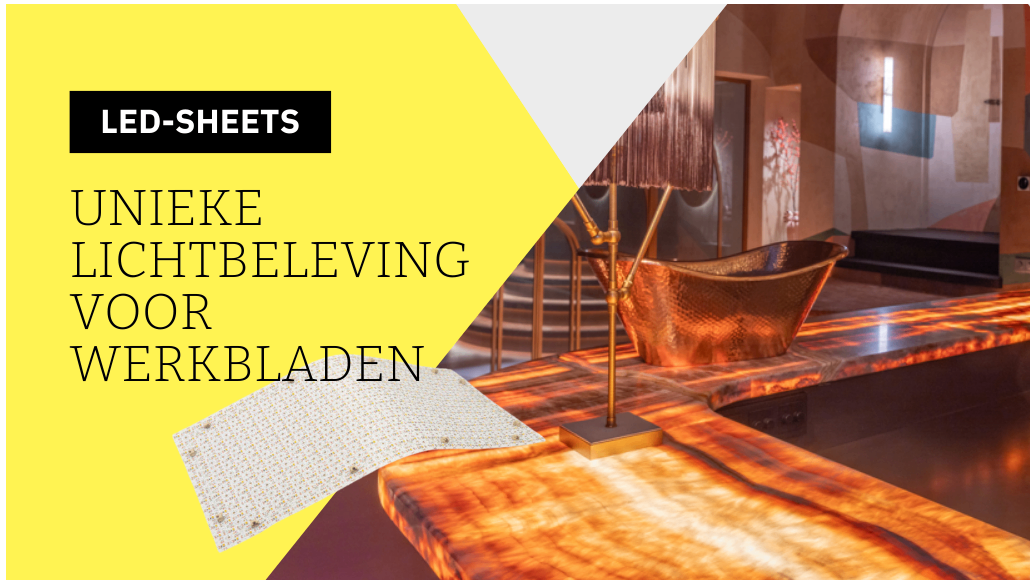 Led-sheets voor lichtdoorlatende werkbladen