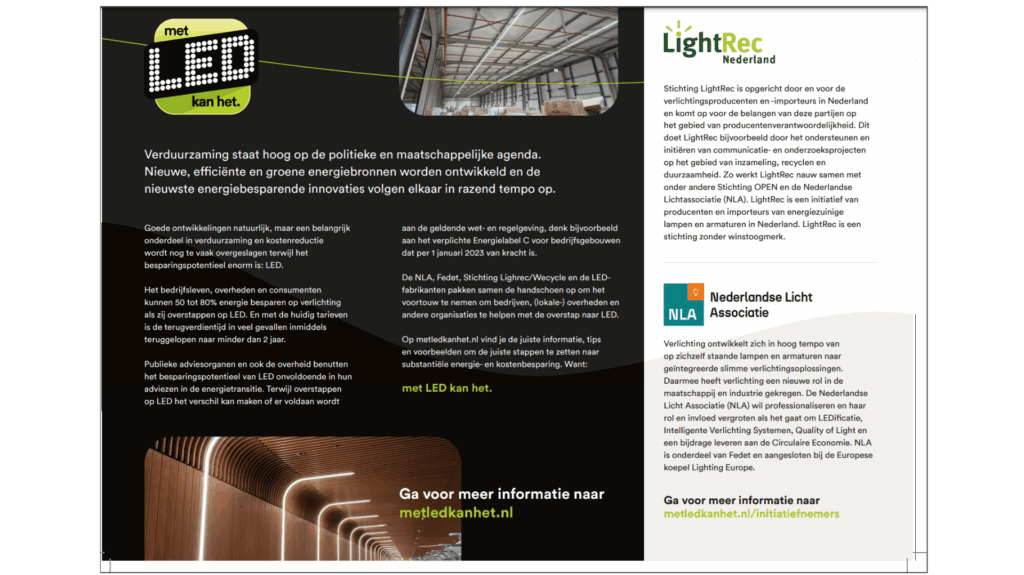 Initiatiefnemers “Met Led kan het”