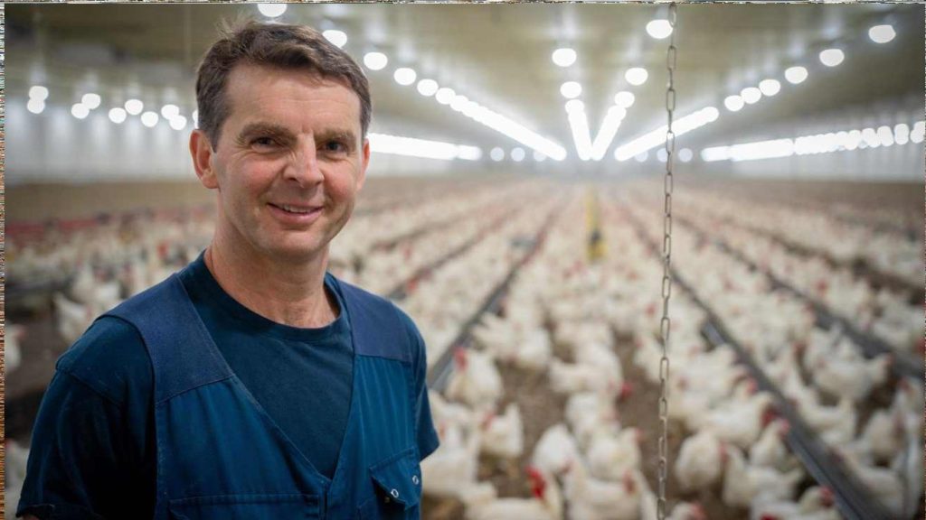 Ehrgeiziger junger Geflügelhalter treibt die Modernisierung vor