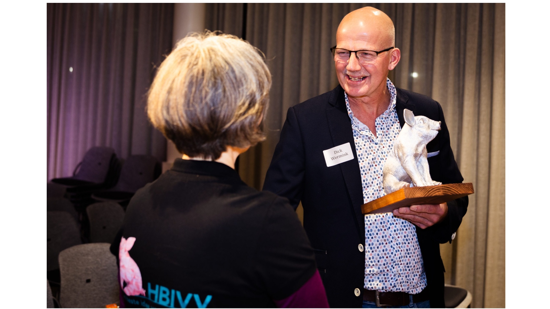 Dick Wermink met ‘Voedselplaat, winnaar 2023 HBIVV