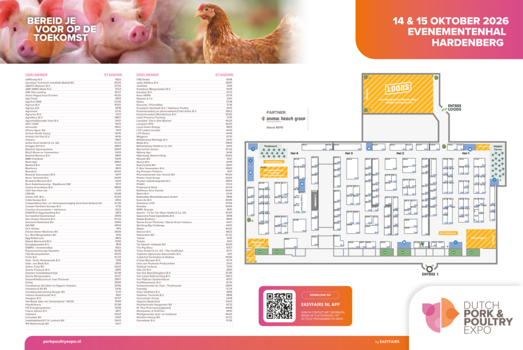 Plattegrond Dutch Pork & Poultry Expo 2026 Hardenberg