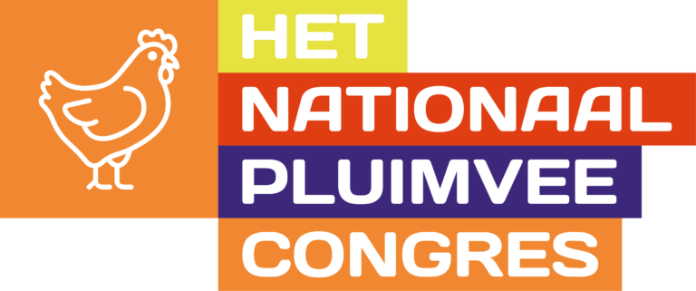Logo van Het Nationaal Pluimvee Congres met kip.